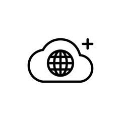 Browser icon flat editable icon mark