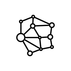 Connections icon flat editable icon mark