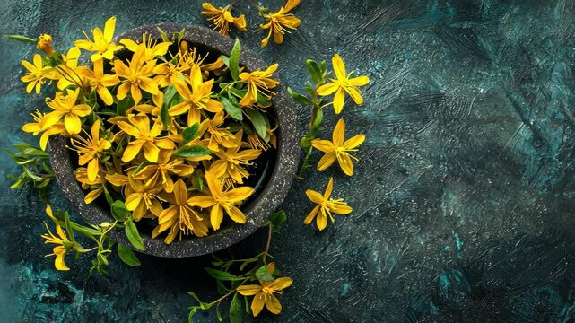 An essential oil extract of St. John's wort herb