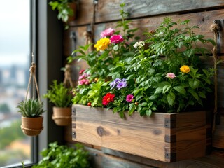 Fototapeta premium Building a Vertical Garden