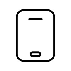 Mobile icon flat editable icon mark
