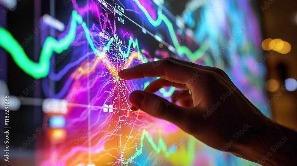 Poster market analysis trends professional analyst's insight digital environment data visualization urban s