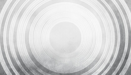 Fototapeta premium white abstract background with white circle rings in faded distressed vintage grunge texture design old geometric pattern paper in modern art design