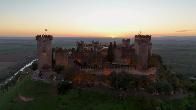 The Castle of Almodovar del Rio an Andalusian fortress located in the province of Cordoba, Spain