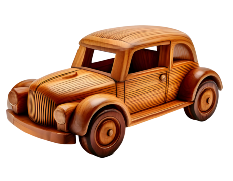 toy car isolated on transparent background