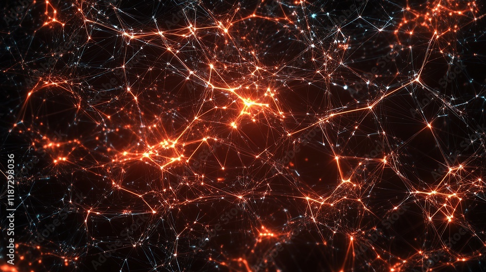 Poster abstract plexus style background for science and technology projects