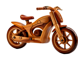 toy bike isolated on transparent background