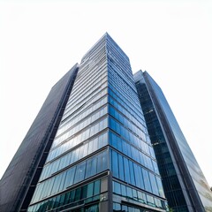 High-Quality PNG of a Sleek Office Tower on a Clear Background"