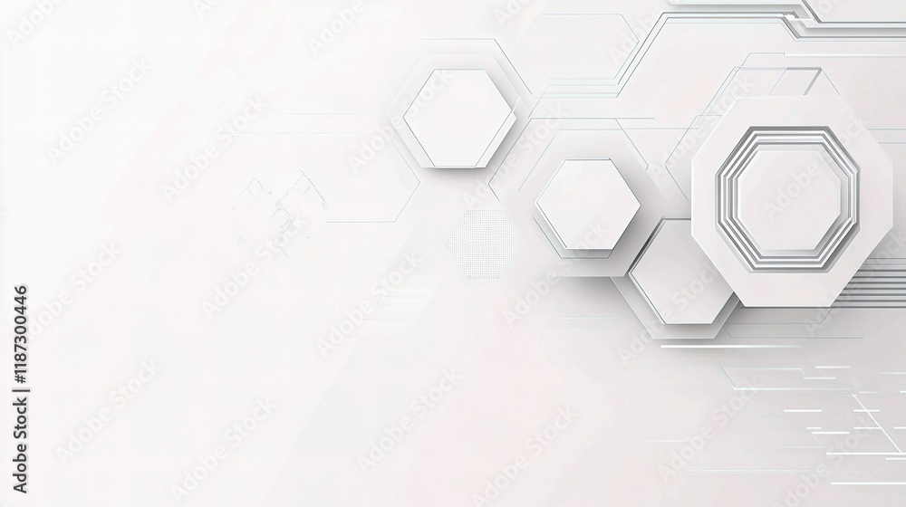 Poster abstract technology background with geometric shapes and lines