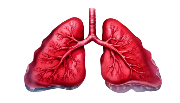 anatomy isolated on transparent background