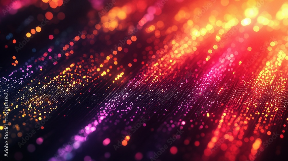 Poster abstract data technology background with colorful connecting lines