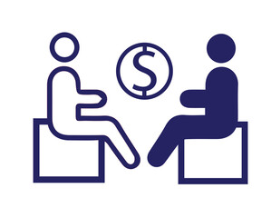 Business Teamwork and Partnership Icons. Leadership, workshop. Business and management line icons set.