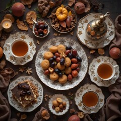 Ramadhan Kareem muslim background. Generative AI