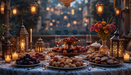 Ramadhan Kareem muslim background. Generative AI