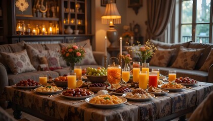 Ramadhan Kareem muslim background. Generative AI