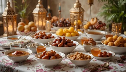 Ramadhan Kareem muslim background. Generative AI