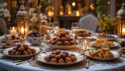 Ramadhan Kareem muslim background. Generative AI