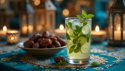 Ramadhan Kareem muslim background. Generative AI