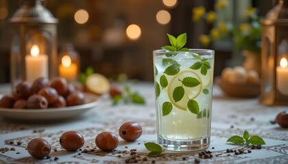 Ramadhan Kareem muslim background. Generative AI