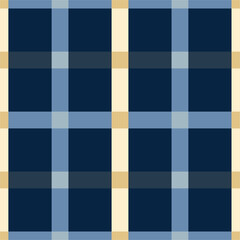 Fototapeta premium Illustration of plaid fabric with modern colors, in blue, red, navy, and turquoise tones, special weft yarn to simulate the texture of a fabric. Design for textures or repeats of garments or fashion p