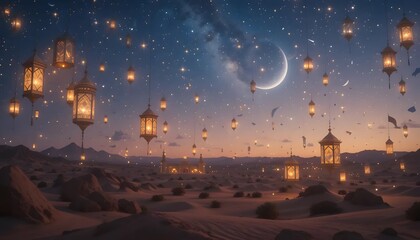 Ramadhan Kareem muslim background. Generative AI