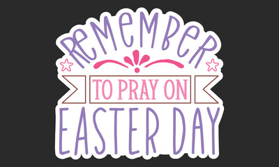 Christian Easter SVG Bundle And Stickers Design