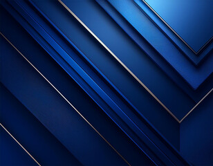 Obraz premium simple minimal 3d dark blue abstract business presentation background with light stripes and overlap layers abstract gemoetric pattern luxury dark blue background