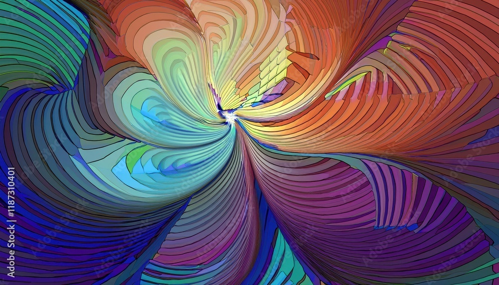Poster vibrant, textured abstraction a dynamic play of colors and shapes in a mesmerizing backdrop