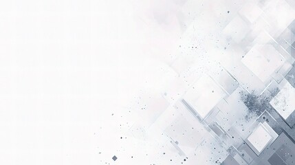 Abstract Technology Background with Geometric Lines and Grey Hues