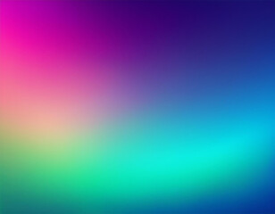 Fototapeta premium blue purple green and pink gradient background