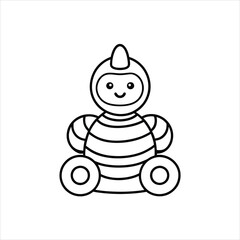  Simple Toy Icon Vector Art on White Background