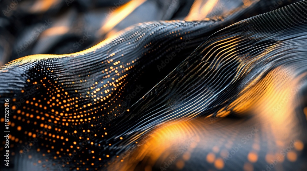 Aufkleber Modern Abstract Digital Design with High Tech Elements and Lines