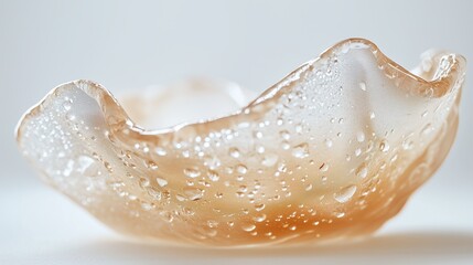 Microscopic details of the collagen mask texture