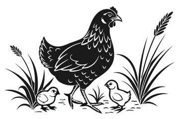 hen with her chicken