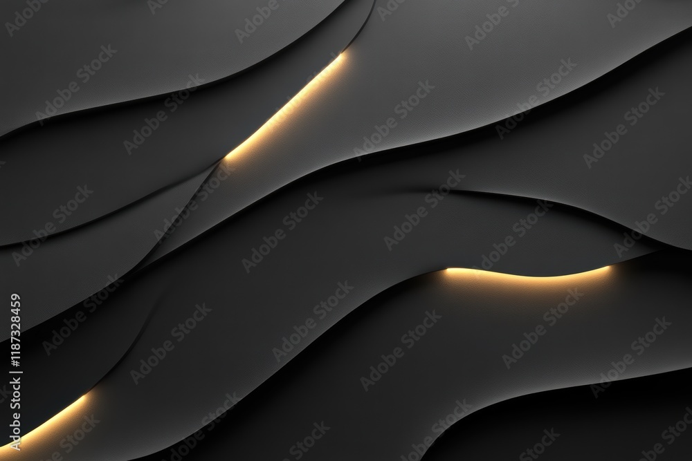 Poster elegant smooth matte background with built-in led light enhancing modern design elements
