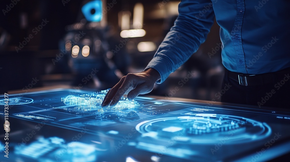 Poster engineers and scientists collaborate on advanced technology display