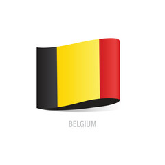 Flag Of Belgium Vector Design.