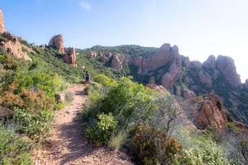 Cote de l'esterel dans le var paysage cote bleu