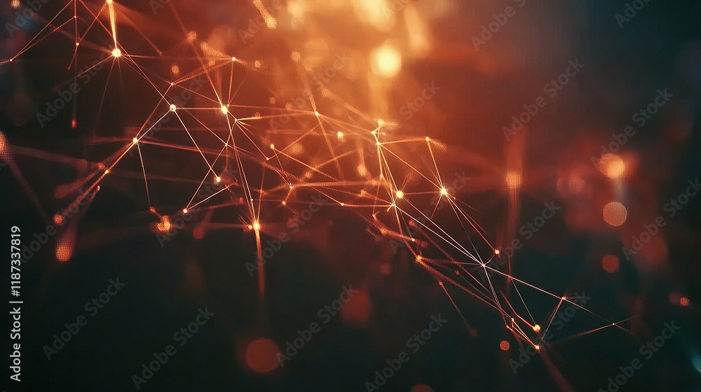 Aufkleber sleek technology network background with interconnecting lines