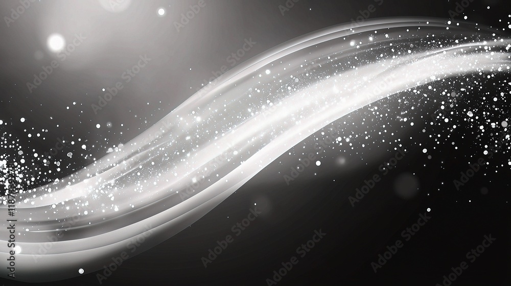 Poster sleek dynamic monochrome abstract background with light lines
