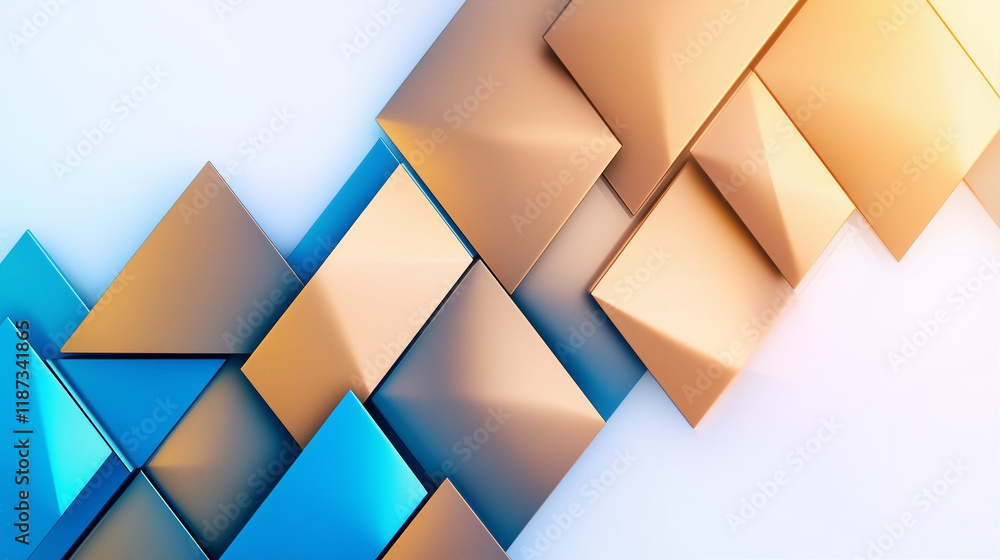Poster geometric shapes with abstract background and geometric design creating modern art style