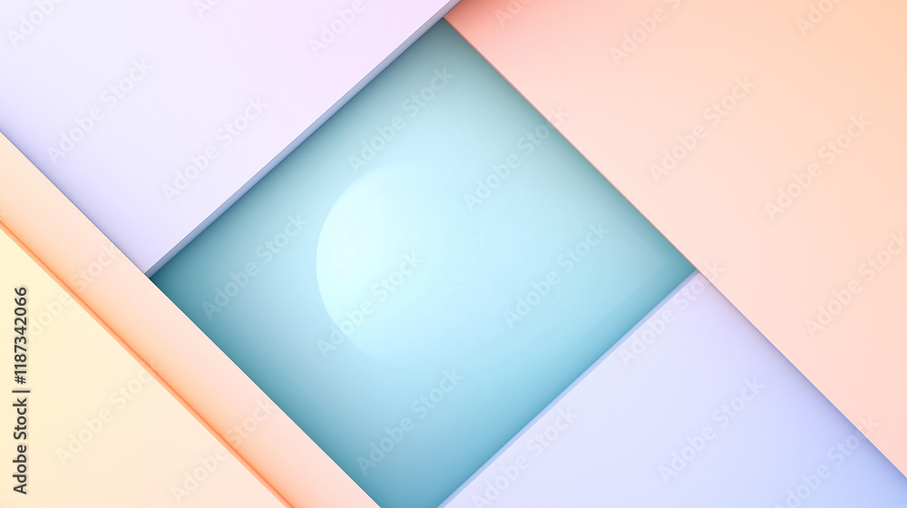 Poster abstract shapes and background in modern graphic design with soft colors and smooth gradients