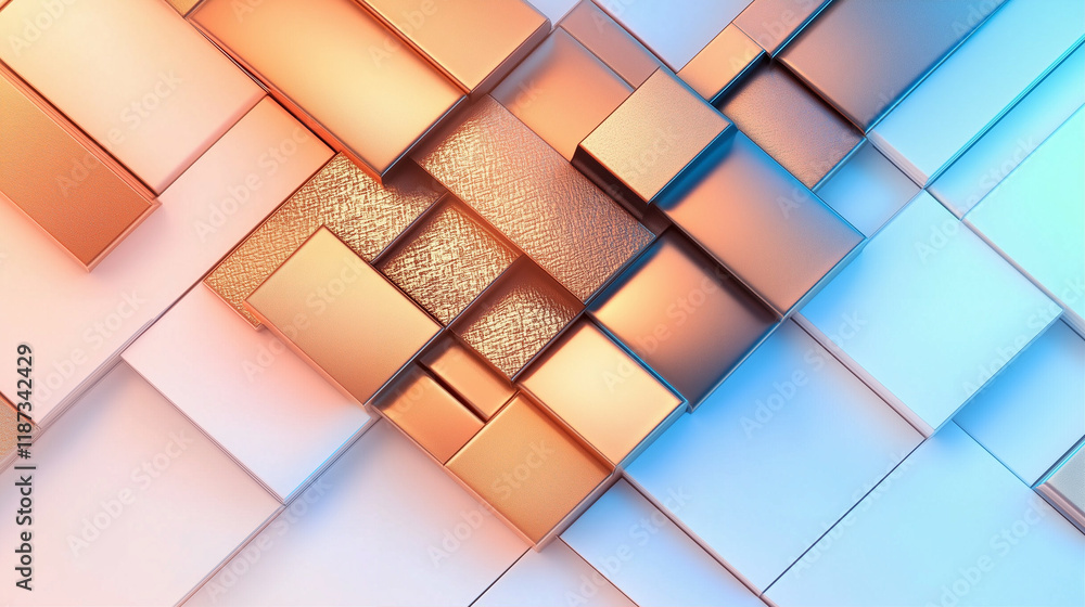 Poster geometric shapes with abstract background in modern design for creative projects