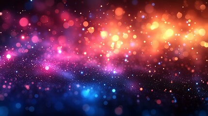 Obraz premium Vibrant bokeh lights in abstract colorful background