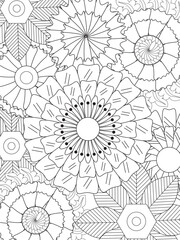 PrintFlowers Coloring Pages For Adule