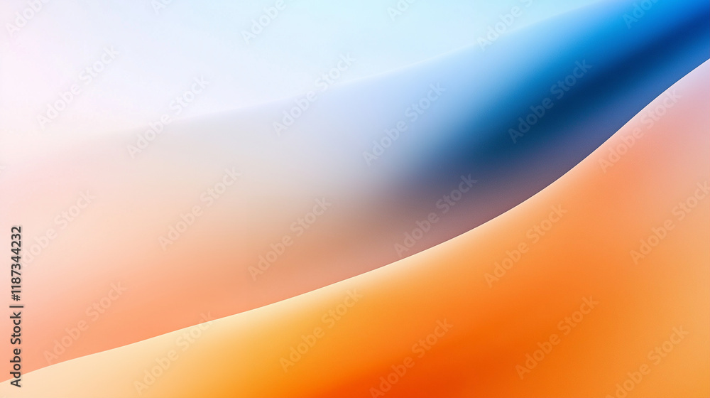 Poster abstract waves in colorful gradient background fluid design with smooth motion and vibrant hues