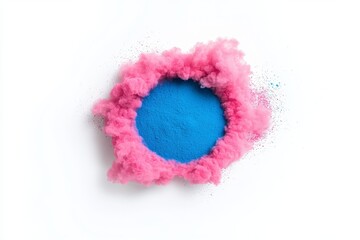 Celebrate Holi, the colorful Indian festival, with a splash of bright hues and an artistic abstract background