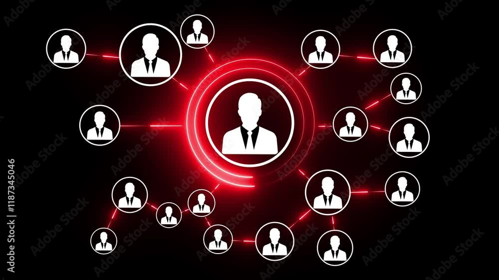 Aufkleber seamless animation connecting people on the internet, social network connection social network busin
