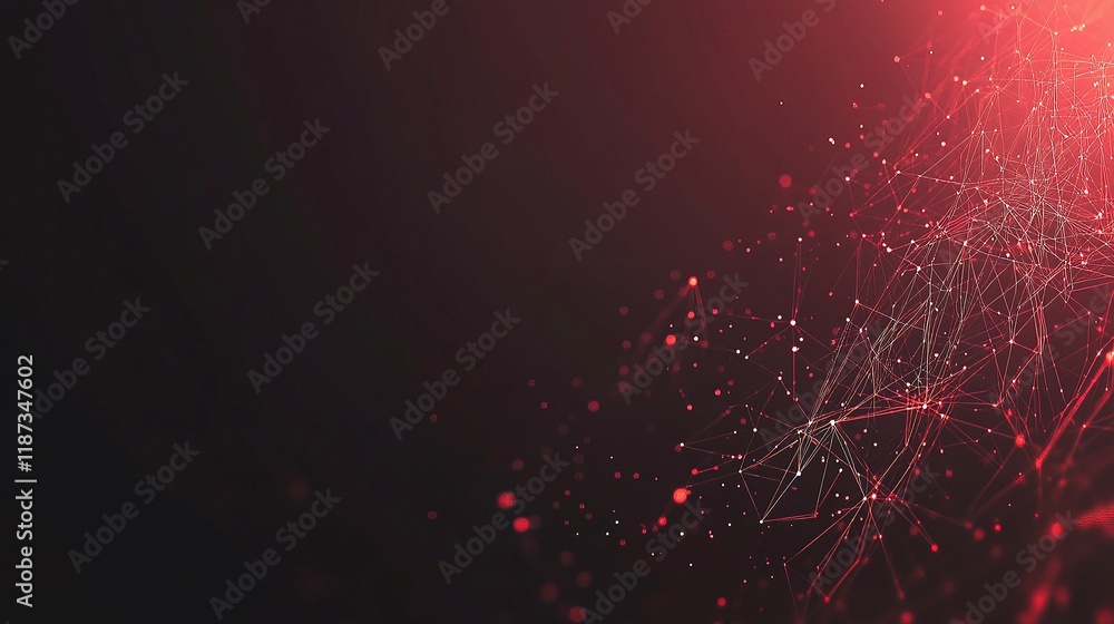 Poster sleek technology background with lines and gigapixel network design