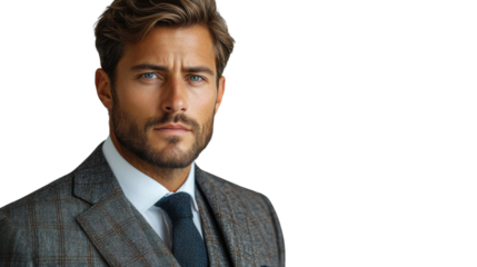 portrait of a businessman isolated on white background